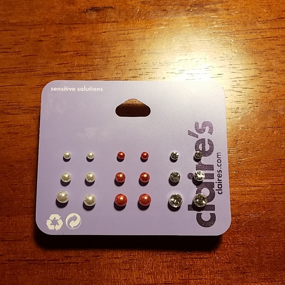 🔥Claire's Earrings Stud Set